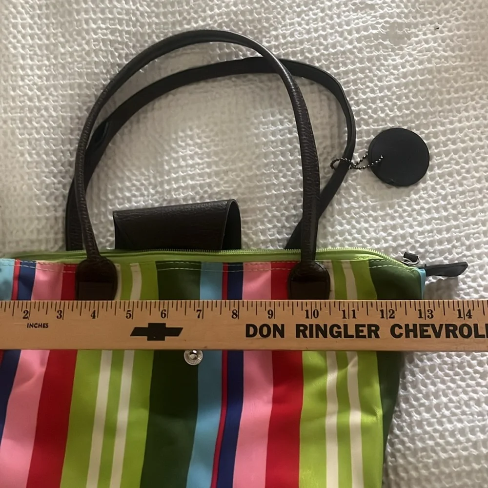 Universal Unisex Multicolored Striped Fold-up Bags by JoAnne Marie Designs - Picture 11 of 12